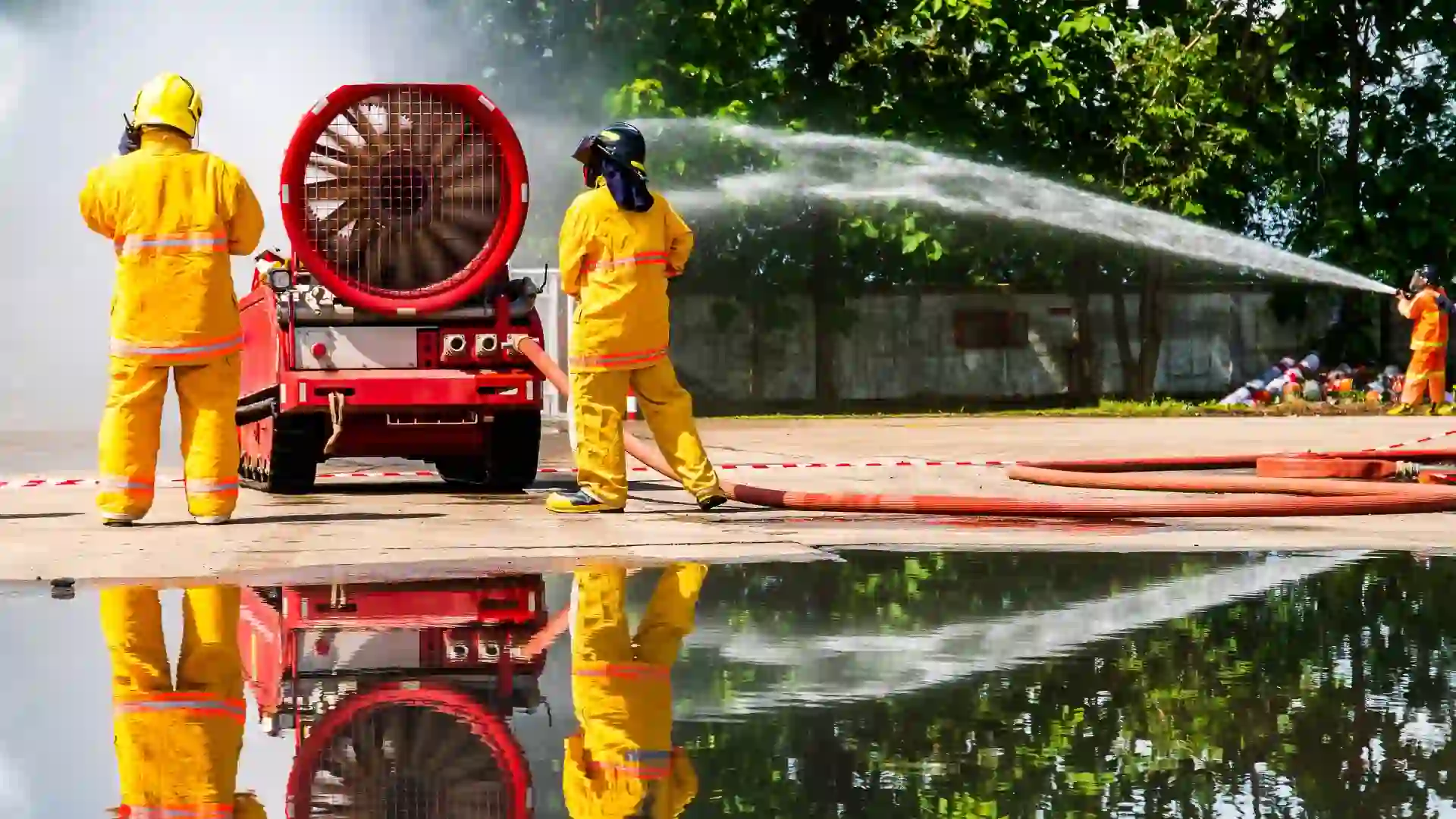 نظام اطفاء الحريق بالماء