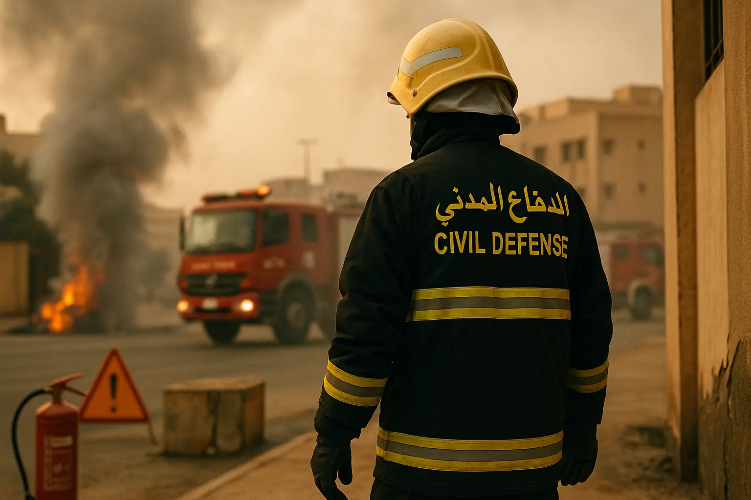 إطفاء الحريق في السعودية دليلك الشامل لحلول السلامة من دار الحماية