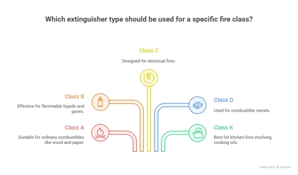 How Fire Classes Shape Extinguisher Selection