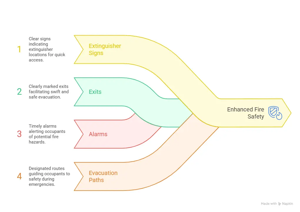 Integrating Fire Extinguisher Signs Into Broader Safety Planning